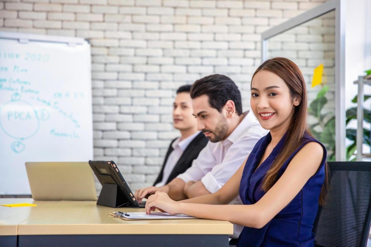 Budget dashboard showing monthly expenses on laptop screen